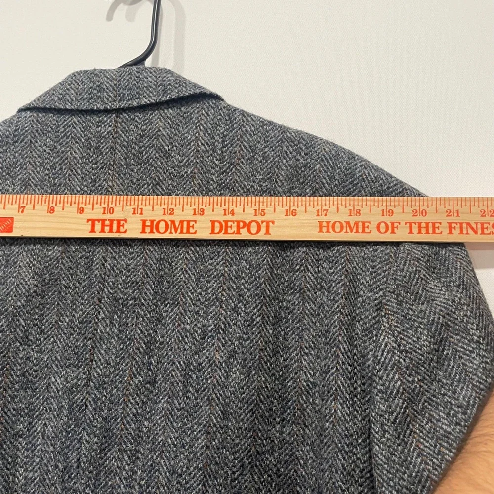 Harris Tweed Learbury Mens Herringbone Blazer Jacket 44 Long‎ Scottish Wool